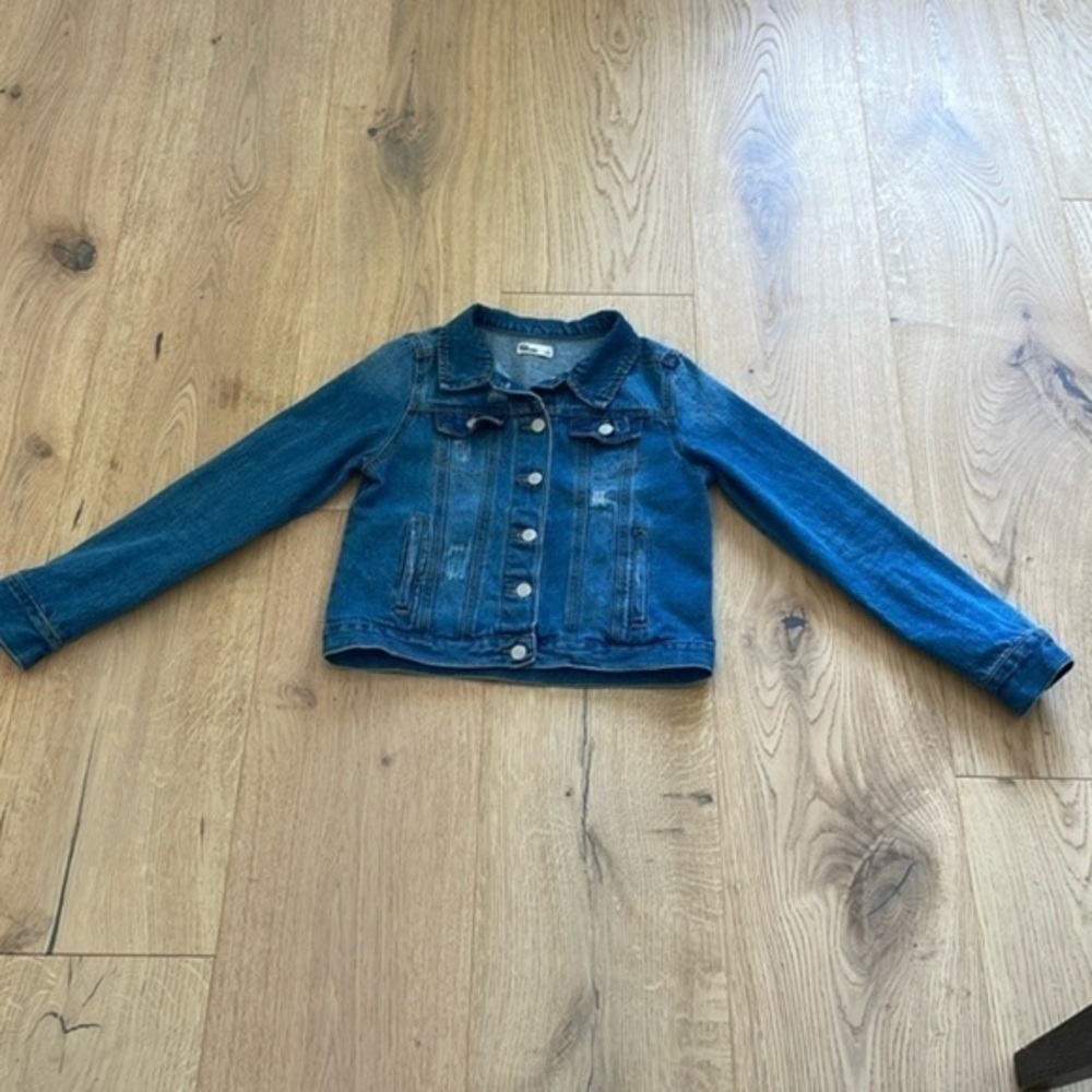 Epic Threads Girls Denim Jacket XL 10/12 Blue Jean Jacket Medium Wash